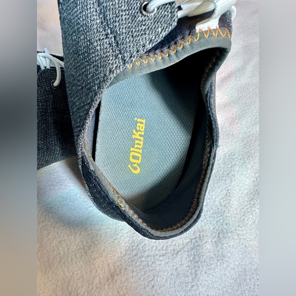 OluKai Nohea Moku Men’s Boat Shoes Size 11.5 Dark Shadow - Picture 6 of 12